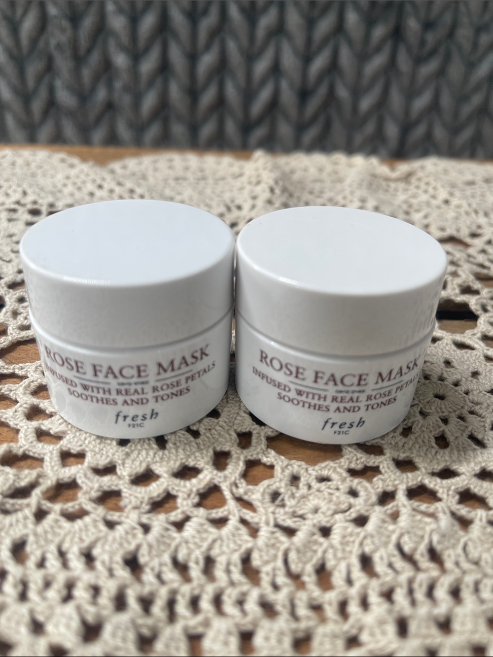 Mini Rose Face Mask - infused with real rose petals